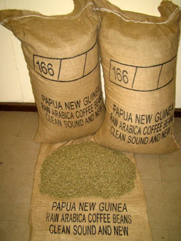 PNG Arabicas Coffee green beans